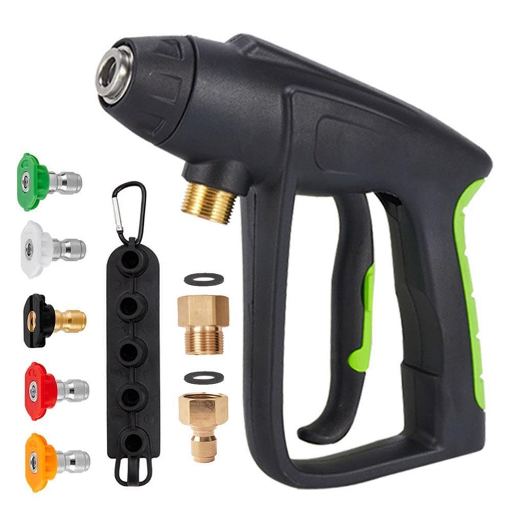 Pistol de înaltă presiune pentru spălare auto, duză, mașină de spălat, pistol cu ​​apă, cap autoblocant M22 * 1,5 mm, pentru Karcher Lavor Nilfisk Car Beauty Shop