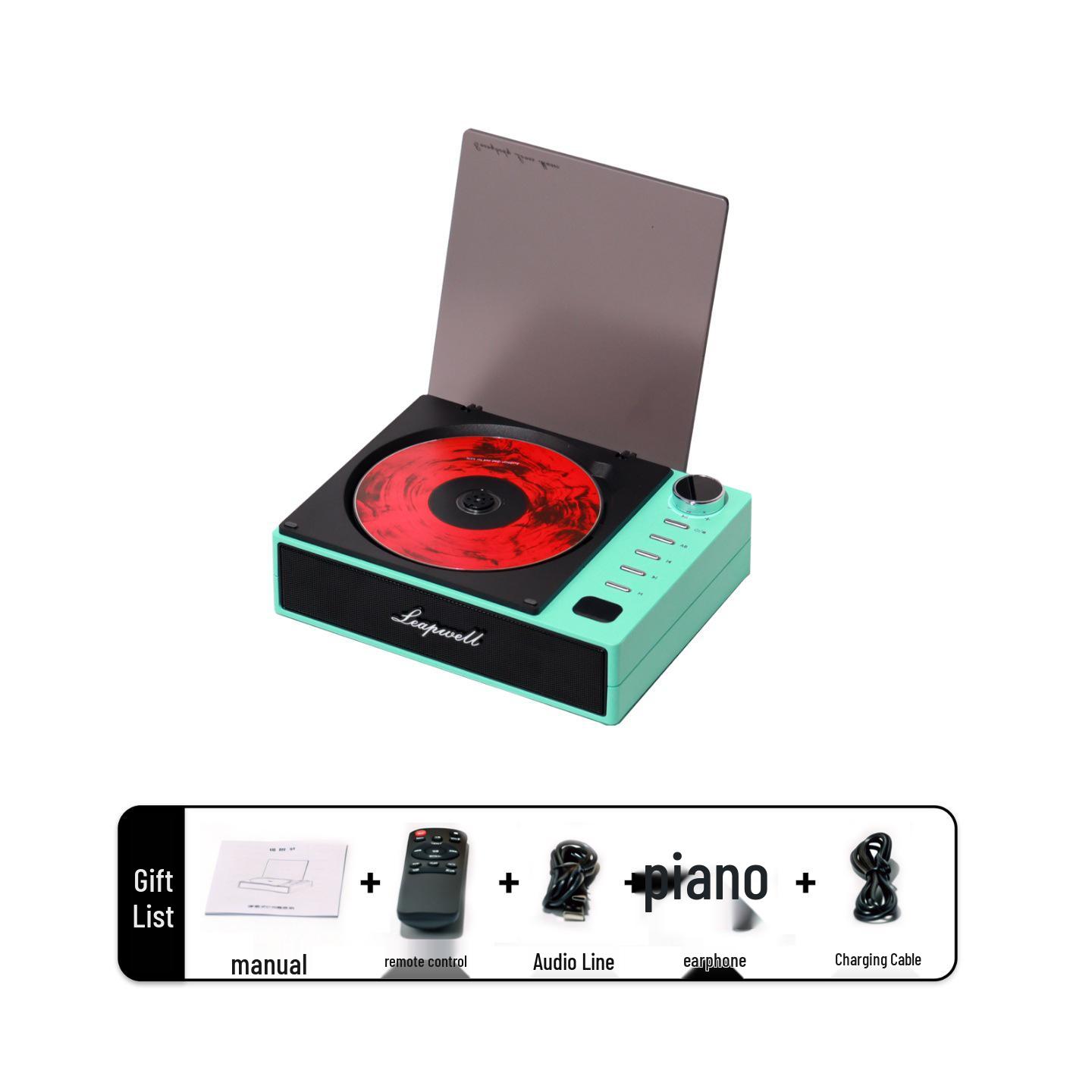 

Retro Multi-functional CD Player & Portable Bluetooth Speaker - High-Fidelity Album Player & Gift With Test Disc