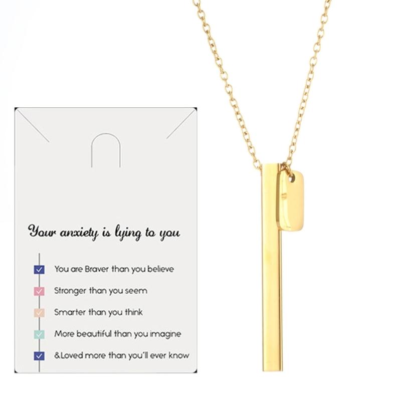 

Meditation Mindfulness Breathing Necklace Stainless Steel Whistle Pendant Necklaces Breathing Exercise for Relaxation