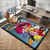 Red Birds Characters Collage Office Rug Chair Mat, Game Carpet, Suitable for Front Door, Bedroom, Living Room, Desk, Holiday Gift