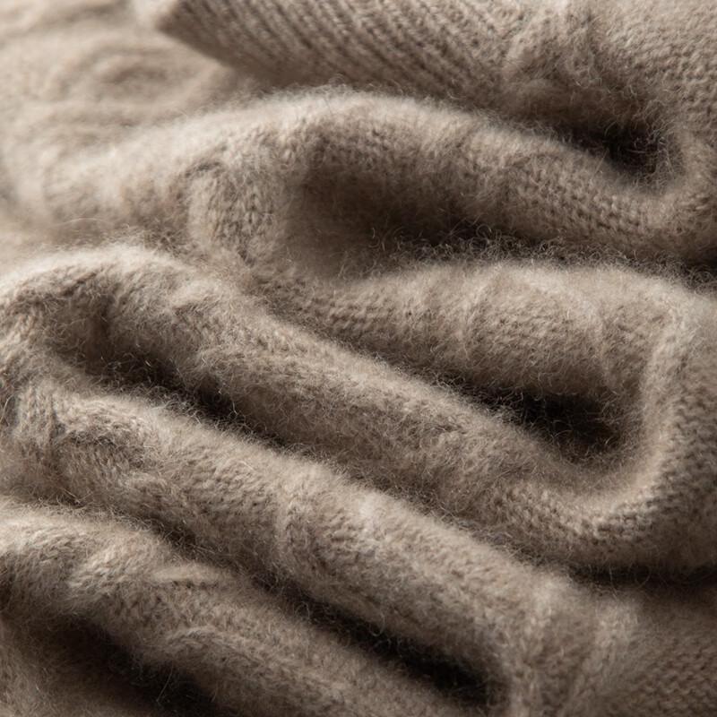 Fanzhen Men's 100% Cashmere Turtleneck Sweater