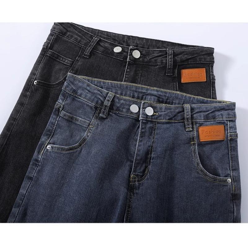 Harlan Jeans Women High Waist Loose Casual Slimming