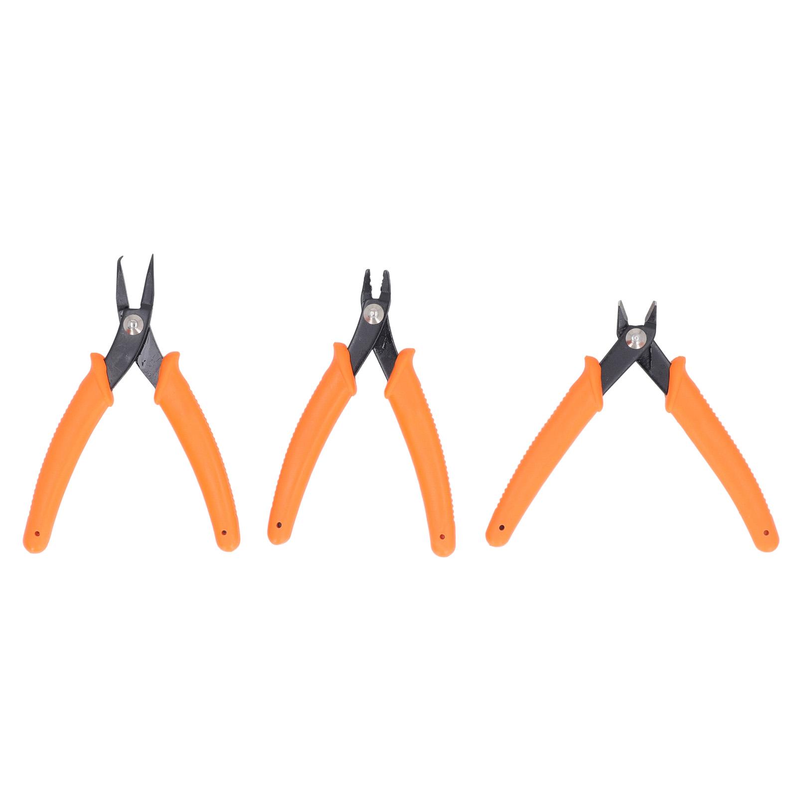 

3 Pcs Jewelry Pliers Set High Carbon Steel Ergonomic Jewelry Making Tool Mini Hand Made Pliers for D