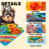 Dog Snuffle Mat Interactive Dog Puzzle Toy Dog Slow Feeder Treat Mat Dog Feeding Pad Licking Mat Pet Snuffling Mat