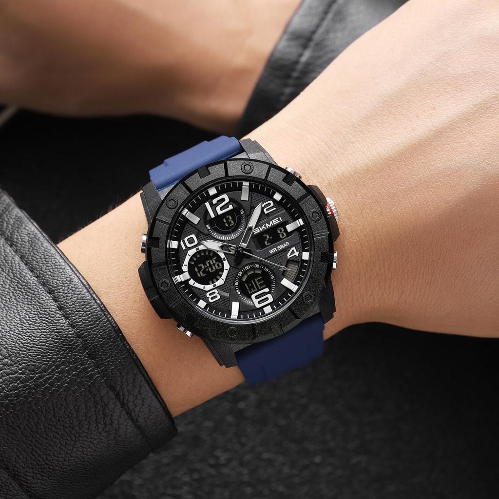 Watch Men's Multifunctional Sports Outdoor Electronic Watch Double Display Luminous Waterproof Student Electronic Watch