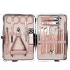 Rose Gold 18-Piece Stainless Steel Manicure Set - Nail Clippers & Art Tools