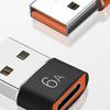 Typ-C Adapter Mini 6A Typ-C Buchse Schnellladung zu USB 3 Stecker Konverter