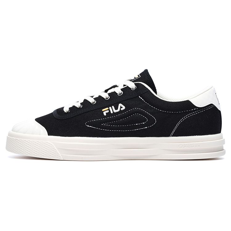 Fila Luke Round Toe Lace-Up Durable Lightweight Breathable Low-Top Skate Shoes Men Sneaker Black F12M226308FBK