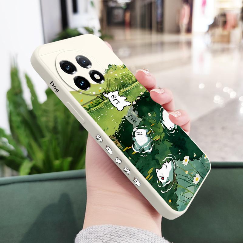 Country Puppy Phone Case For Oneplus 13 13R 12 12R 11 11R 10 10R 10T 9R 9RT 9 8T 8 7 7T Pro 5G Liquid Silicone Cover