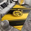 "Yellow and Black BVB 09 Themed Carpet with Star Design Pattern" Suitable for Use As an Anti-slip for Living Room Bedroom Sofas
