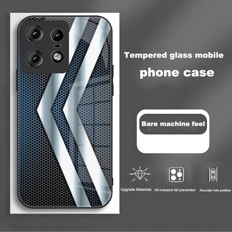 Luxury Tempered Glass Case For Motorola Edge 50 Pro Neo Fusion Ultra Phone Cover S50 X50 Ultra 5G Full Protective Shell Fundas
