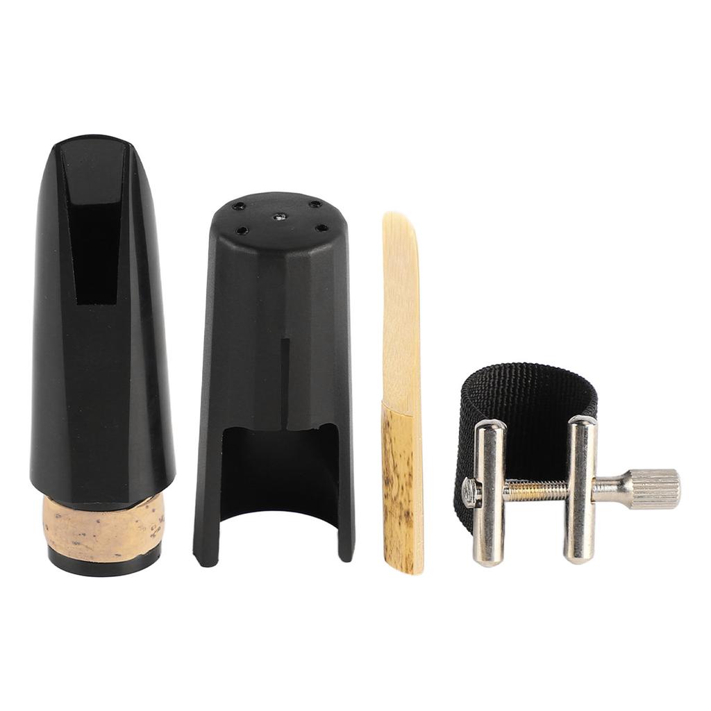 Clarinet Mouthpiece Kit with Ligature Reed Plastic Cap Black Musical Instrument Accessory
