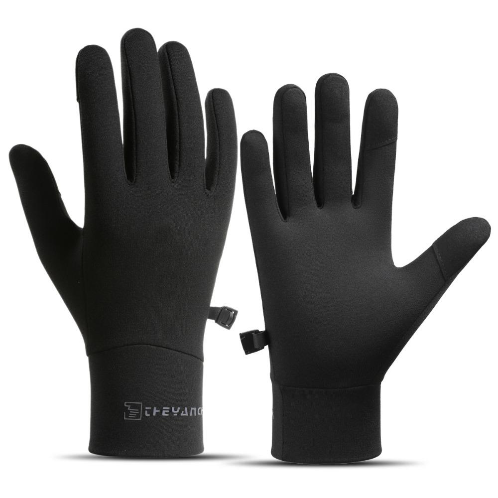 

Anti Loss Thick Cycling Gloves Warm Outdoor Gloves Mountaineering M чёрный