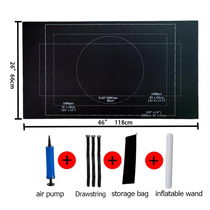 Puzzles Pad Jigsaw Roll Felt Mat Playmat Blanket For Up To 1500 Pcs Puzzle Attachments Latest Portable (Only Mat)