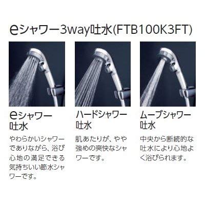 KVK Thermostatic Specification FTB100K3FT Shower/e-shower/3way One-stop