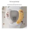 Plush Toilet Seat Cover with Velcro Fastening - All-Season Universal Fit