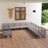 Garden Furniture Set 11 Pcs Solid Pine Wood