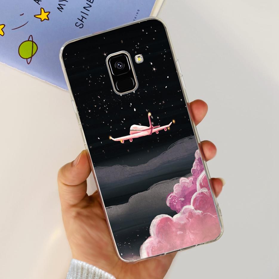 For Samsung Galaxy A8 Plus 2018 Case SM-A730F Luxury Painted Cover Soft Silicone Phone Case For Samsung A8 2018 A530F A8+ Bumper