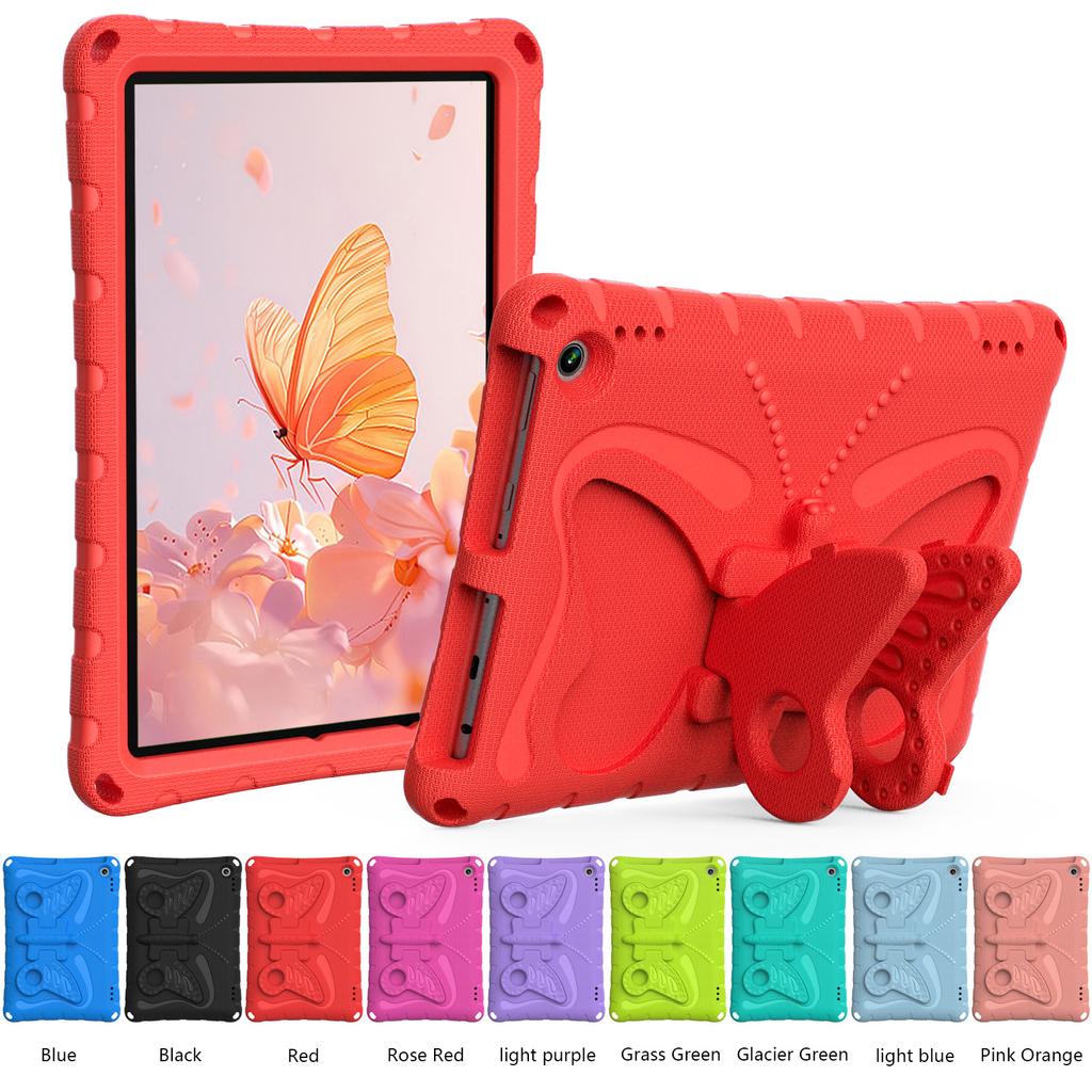 Case For Fire HD10 11th 13th 10.1 Inch HD 10 Plus EVA Case Kids Cartoon 3D Stand Big Butterfly Tablet Cover