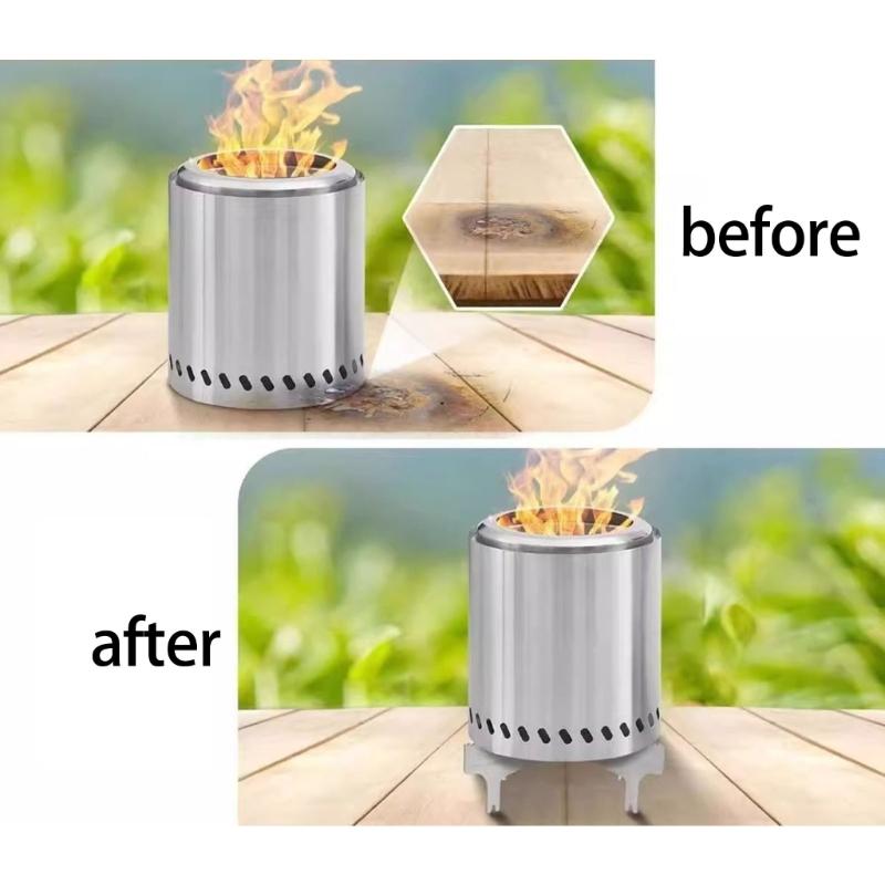 Long Lasting Tabletop Fire Stove Stainless Steel Fire Pit for Enhancing Outdoor Camping and Picnics Experience Smokeless