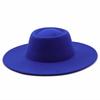 British Style Faux Wool Fedora Hat for Women - Autumn/Winter Hepburn Look with Small Face Effect and Dented Top