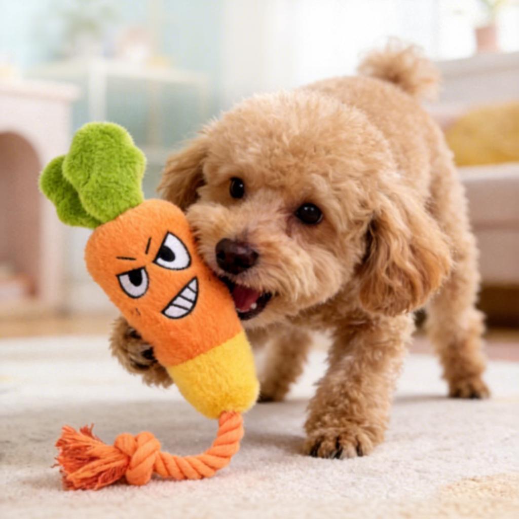 Custom Logo Chew Rope Plush Squeaky Pet Product Supplier Toys for Dogs