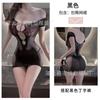 Sexy underwear, hot hollowed-out passion, no-take-off mesh clothes, sexy one-word shoulder-wrapped hip mesh skirts, temptation