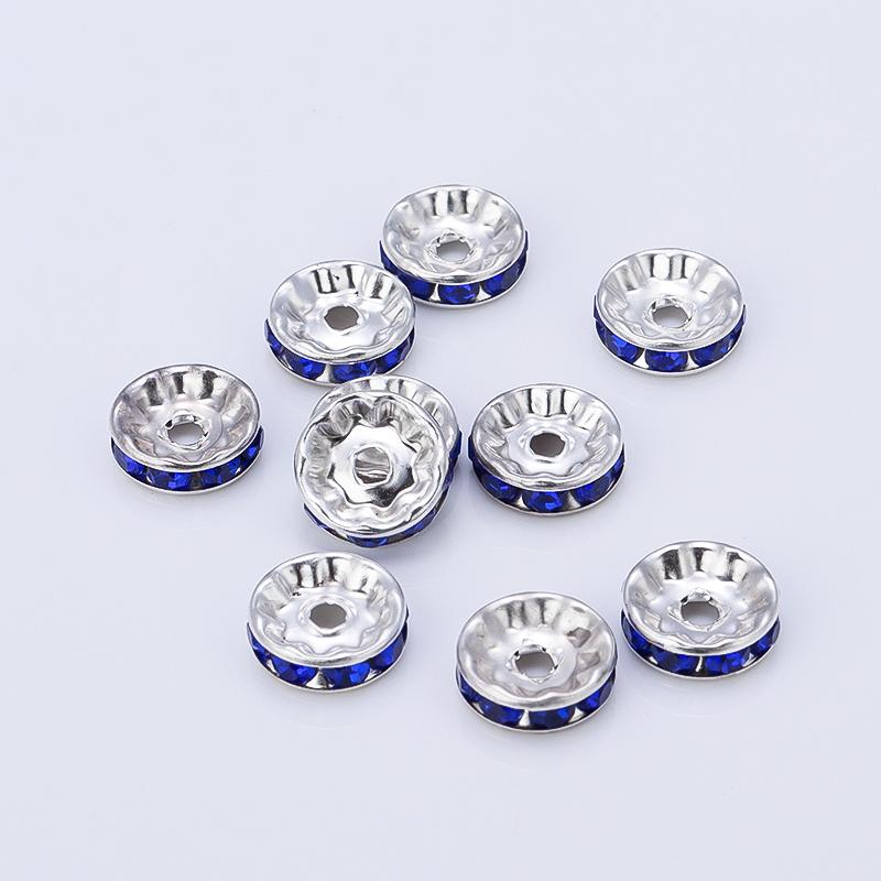 Louleur High Quality Rhinestone Crystal Beads Rondelle Loose Spacer Beads For DIY Jewelry Making Accessories Supplie Wholesale