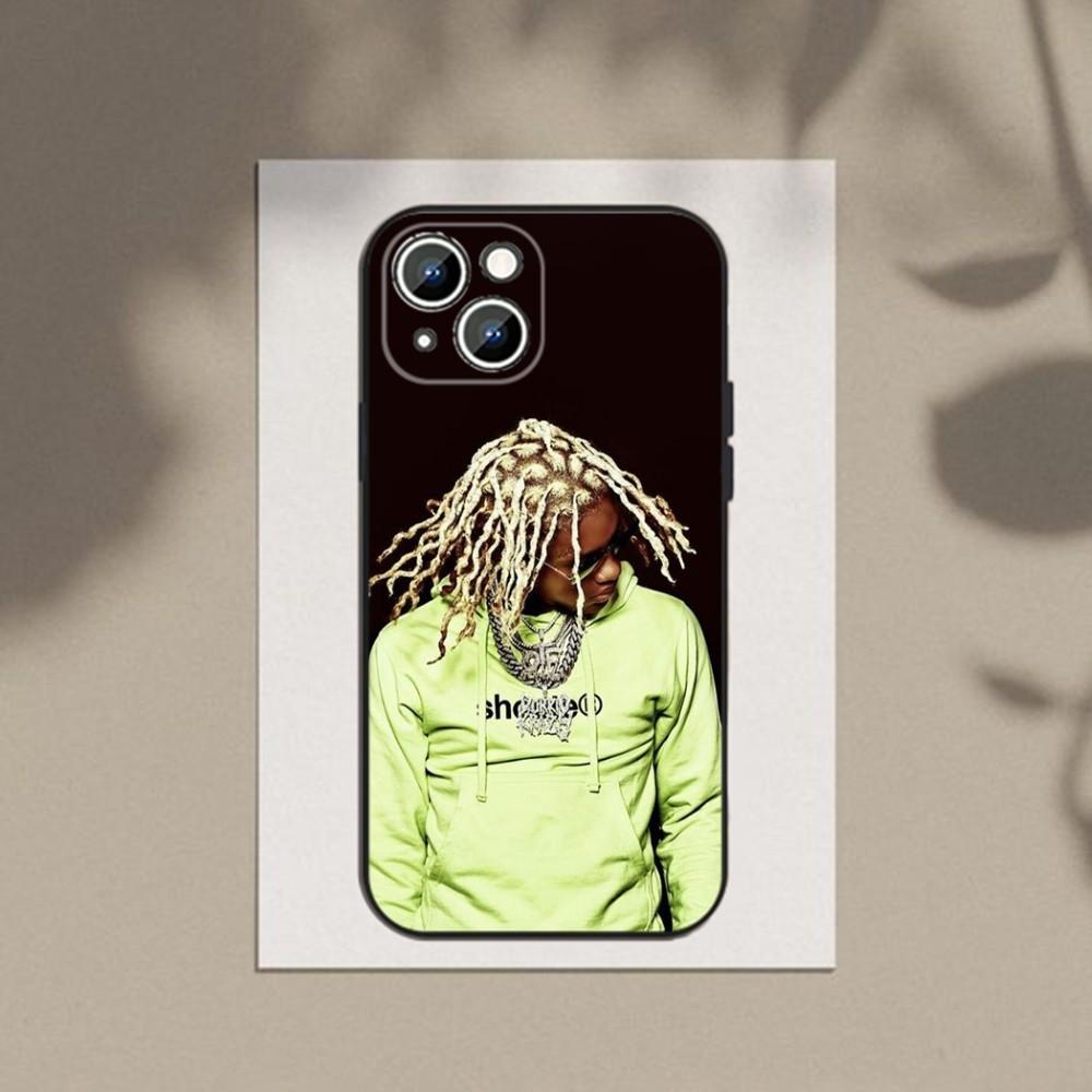 Rapper Lil Durk Phone Case Phone Case For Apple iPhone 15,14,13,12,11,XS,XR,X,8,7,Pro,Max,Plus,mini Silicone Black Cover