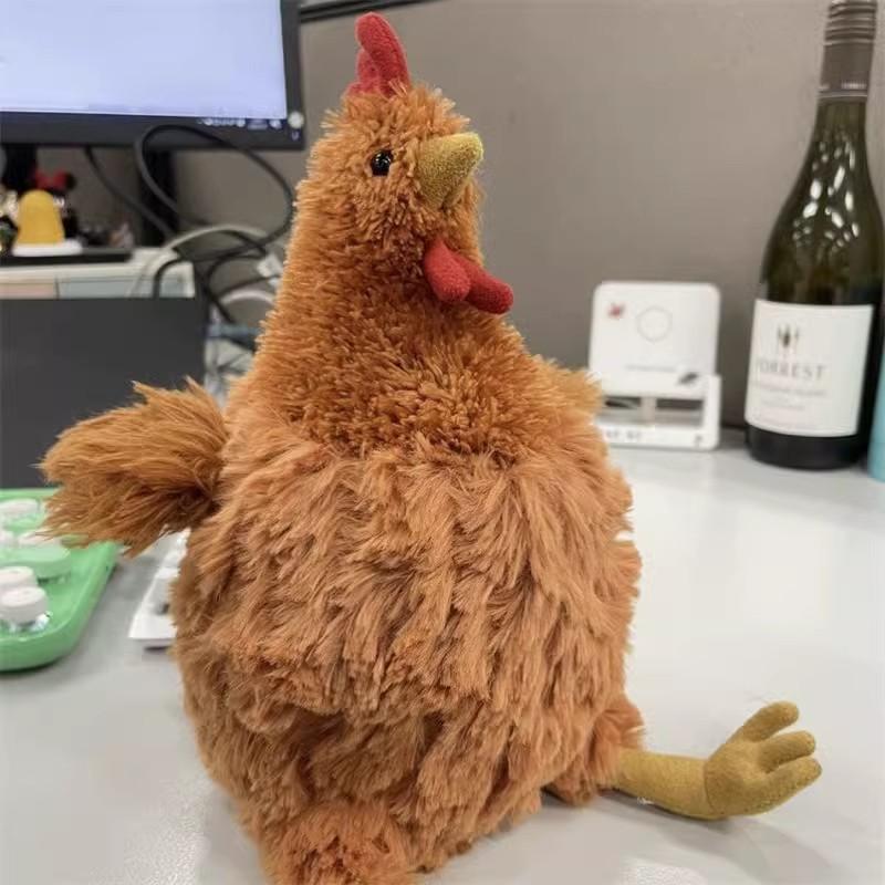 MSS Clooney Rooster Girl Comfort Doll Plush Toy Sleeping Pillow Creative Cecil Chick Plush Cushion Pillow