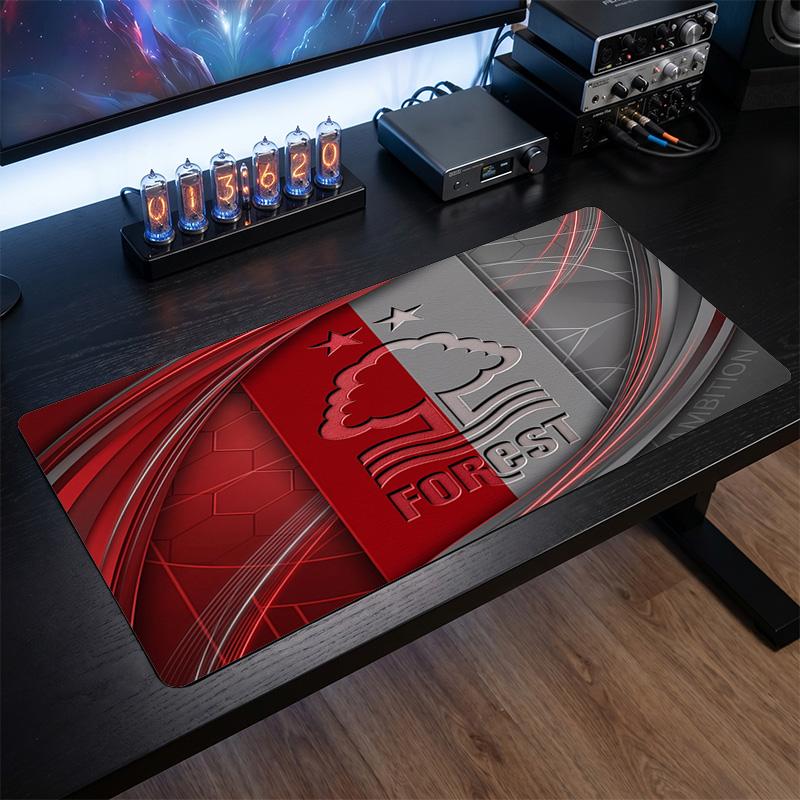 Nottingham Forest Fußball Druck Großes Mauspadd, Anti-Rutsch Erweitertes Gaming Schreibtischmatte für Büro Zuhause
