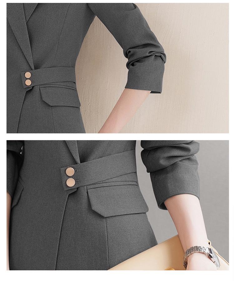 Women's Slim-Fit Professional Suit Set, New Autumn/Winter Collection, Ideal for Real Estate or 4S Store Sales Office