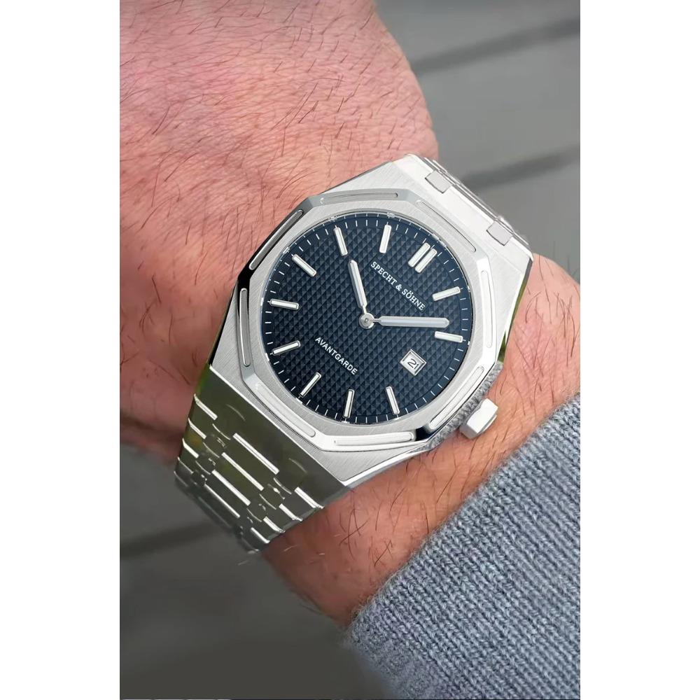 Specht & Söhne 2025 New fashion Watch For Men Quartz Movt Sports Watches Octagon Stainless Steel Sapphire Crystal 50M Waterproof