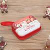 Christmas Coin Purse Rectangle Santa Pattern Wallet Festive Gift Bag for  New Year Christmas Decorations