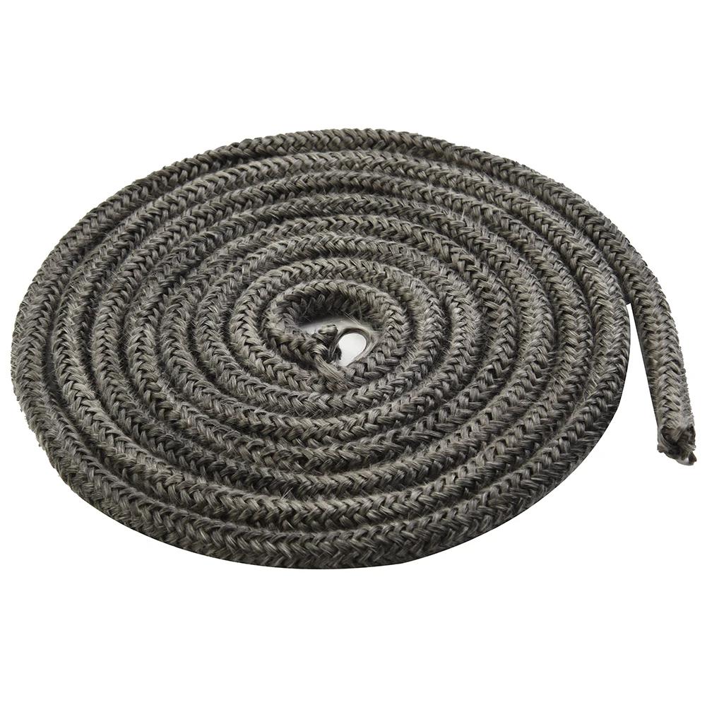 ~10/12mm Fiberglass Rope S1eal Black Stove/Fire Rope 2m Length Wood Bu1rning Stove Log Burner Door S1eal For Fireplaces Boiler