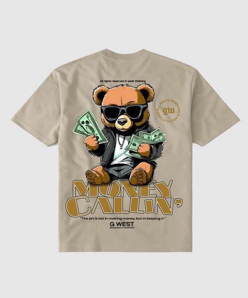 G West Oversized Money Calling T Shirt : Gwgtl9037 - 1 Colors XL