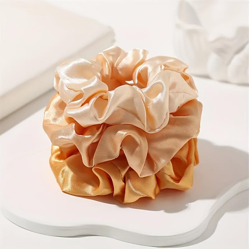 5 pieces of satin headband - classic mixed color anti slip hair string, daily and special occasion hair accessories