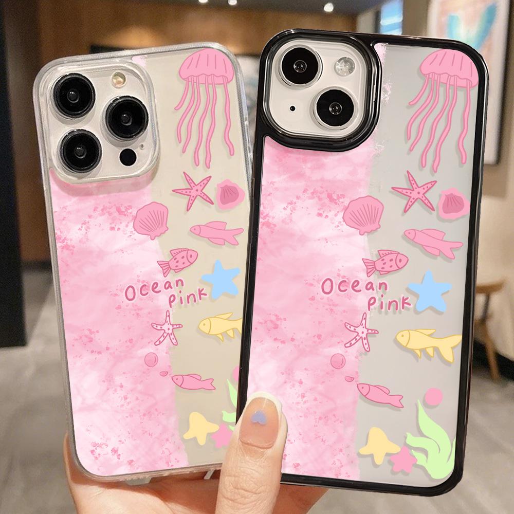 Acrylic Phone Case for iPhone 11 12 13 14 Pro 12 14 16 Pro Max for Samsung A16 A36 A56 S24 FE High-quality Painted Anti-fall Mobile Phone Case