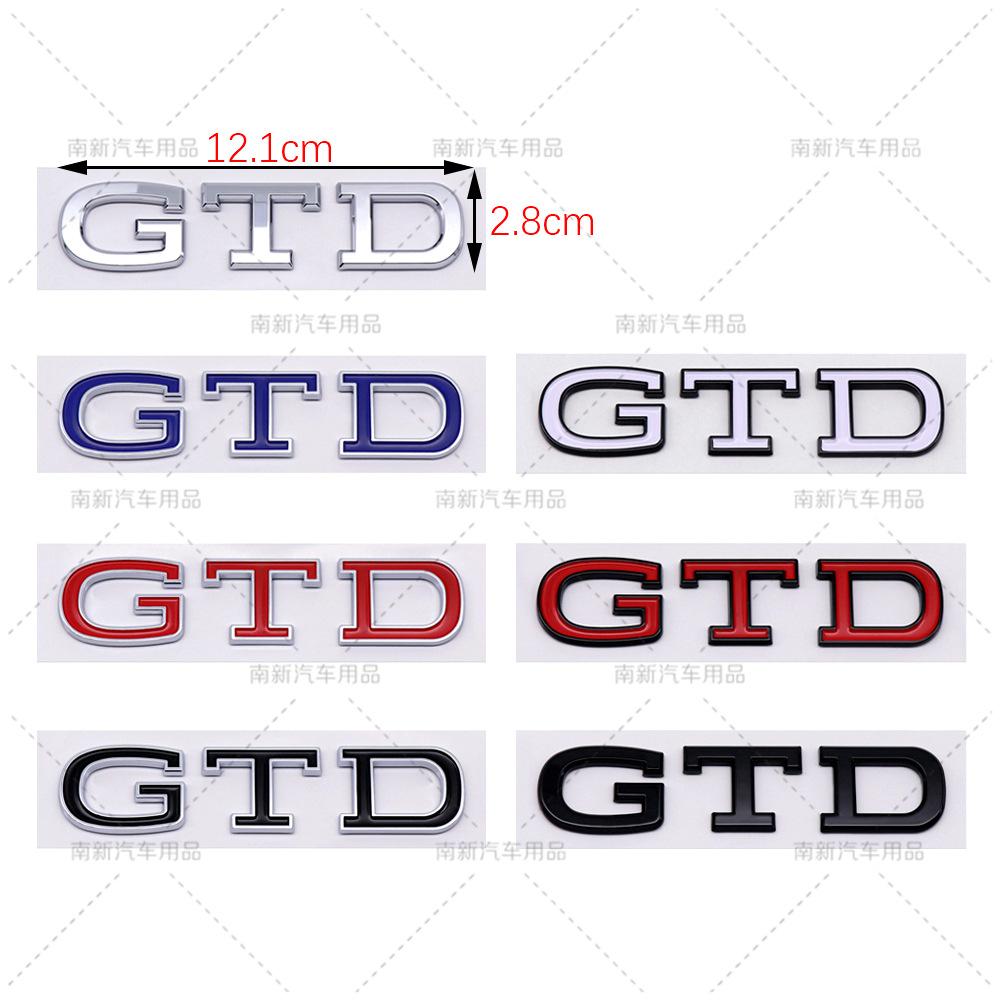 Adesivi Emblema Lettere Logo GTD Decalcomania Baule Posteriore Auto 3D ABS 4 5 6 7 MK4 MK5 MK6 MK7 Accessori