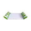Inflatable PVC Float Recliner: Foldable Striped Swimming Bed
