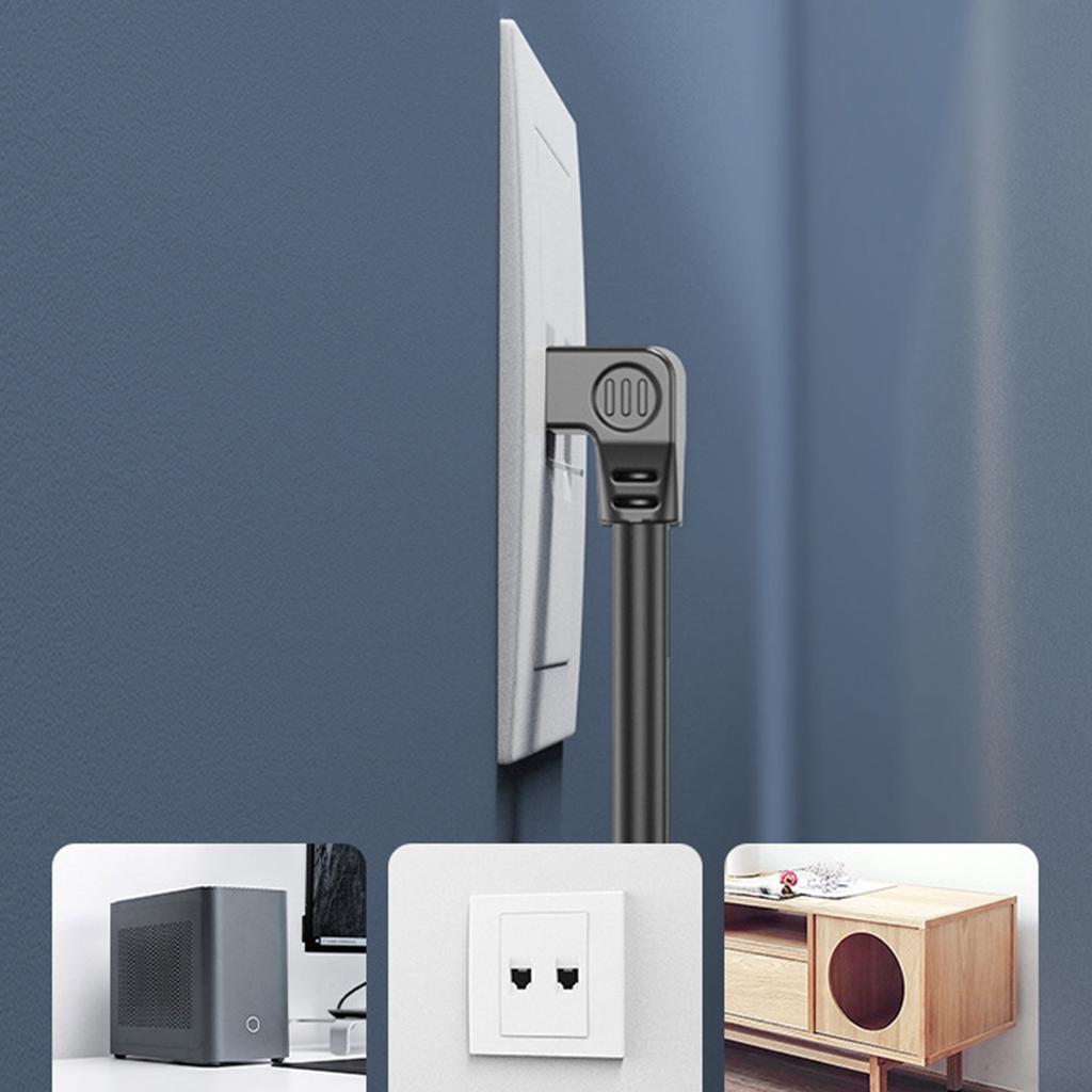 Rj45 Ethernets Extention Cable Male Female Cat5 Cable Extension Cord with Screw Hole