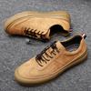 Nya Herrsneakers Mode Herr Casual Loafers Äkta Läderskor Utomhus Snörning Andningsbara Fritid Skateboard Herrloafers