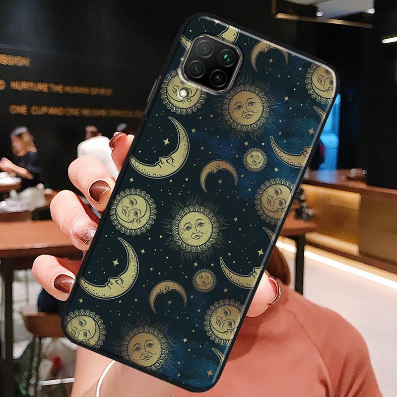 Sun Moon Star Astrological Celestial For Huawei Honor X8a X7a X9a X8 50 70 90 Lite Magic5 Pro P20 P30 P40 P50 P60 Nova 9 5T Case