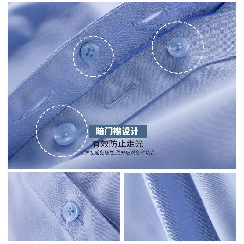 Professional Shirt Women's Solid Color Large Size Top Spring and Autumn Non-ironing Drape Tooling Shirt Casual Long-sleeved Business Overalls