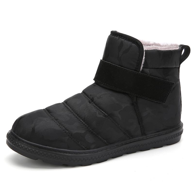 36~47 Mens Women Waterproof Winter Warm Plush Platform Snow Ankle Boots Outdoor Sneakers Male Rubber Boots Work Shoes Footwear