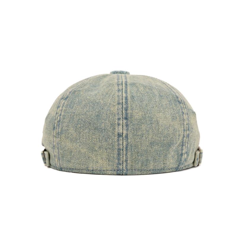 Vintage Denim Beret Autumn Newsboy Cap Men's British Forward Cap