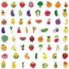 Hey Bear 60-Sheet Sensory Cartoon Fruit Graffiti Stickers for Baby's Waterproof Journal