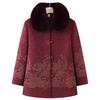 Grandma autumn and winter woolen coat piled and thickened elderly clothes mother winter coat old lady cotton-padded clothes women