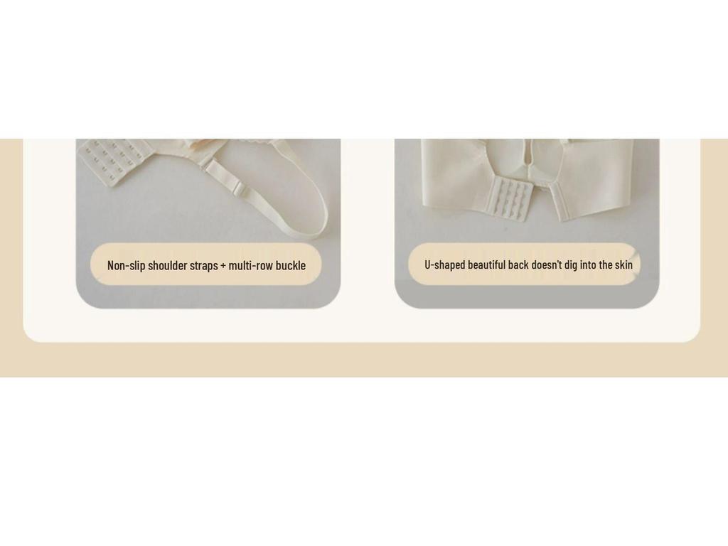 Lace Wire-Free Adjustable Bra Set for Small Chest - Anti-Sagging, Side Support