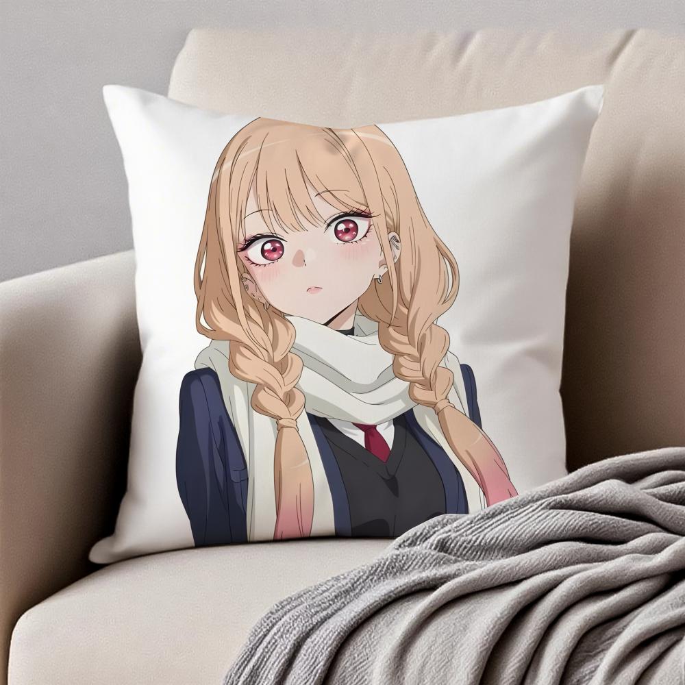 My DDress Up Darling Cuscino Romance Anime Federa Cuscino Antiacaro Cerniera Invisibile Peluche Corto Cuscino per Divano